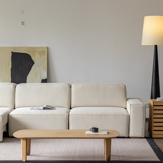 布地張りで快適なモダンソファ