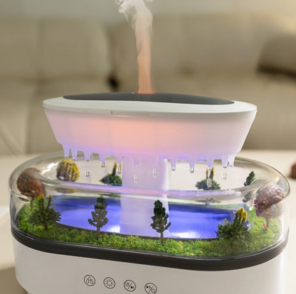 Raindrop Humidifier Plant Landscape Ambient Light