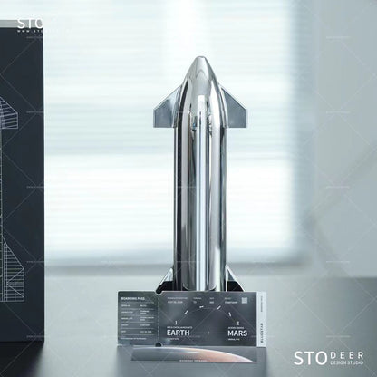 Stainless Steel Starship Collectible