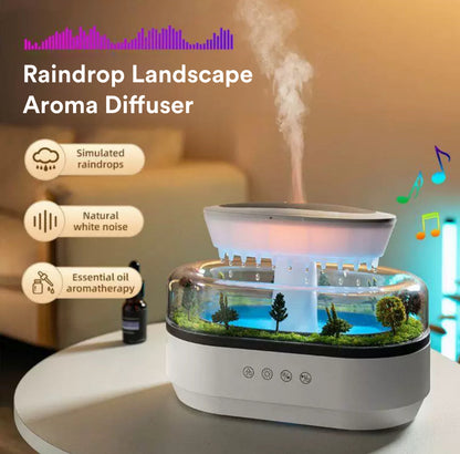 Raindrop Humidifier Plant Landscape Ambient Light