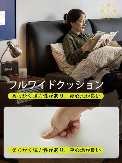 コンパクトなモダンな木製ベッドフレーム