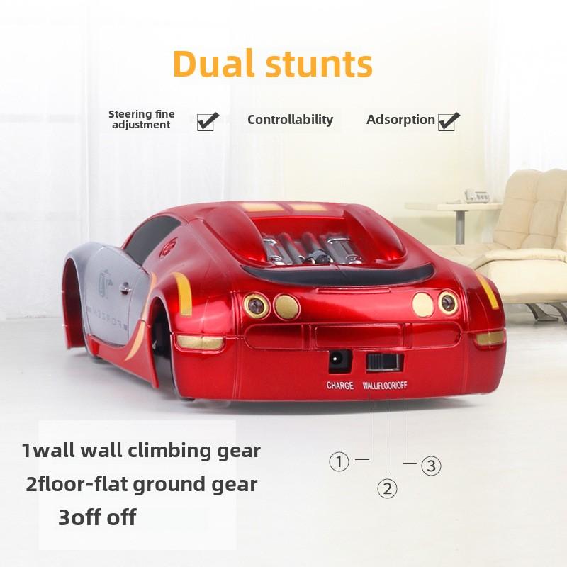 Wall climbing toy remote control car