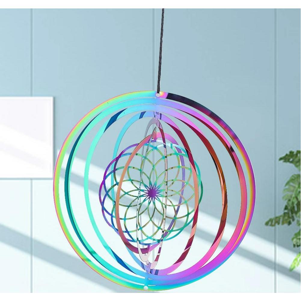 Rotating wind chimes