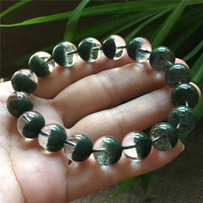 Natural Brazilian Green Ghost Bracelet