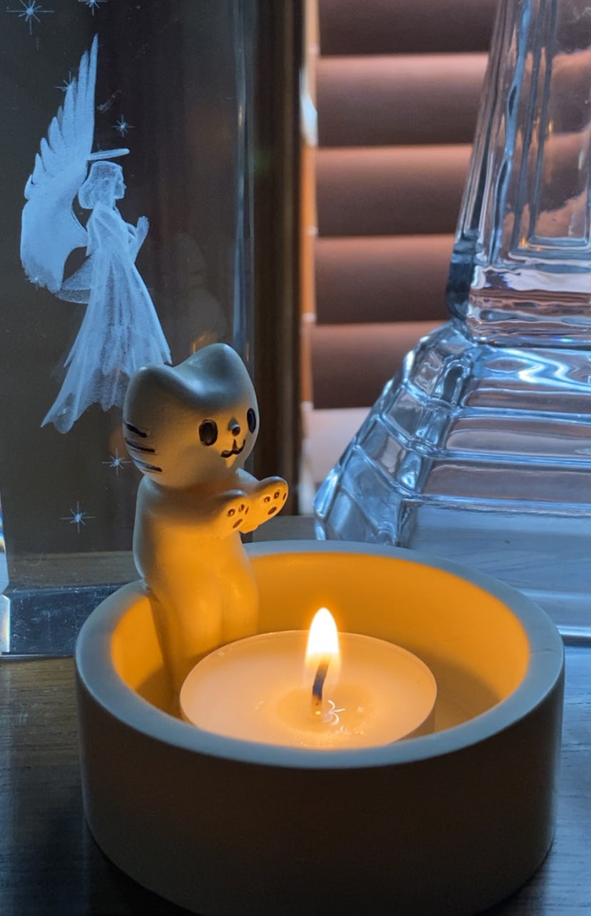 Kitten Candle Holder