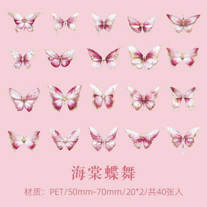 3D Butterfly Sticker