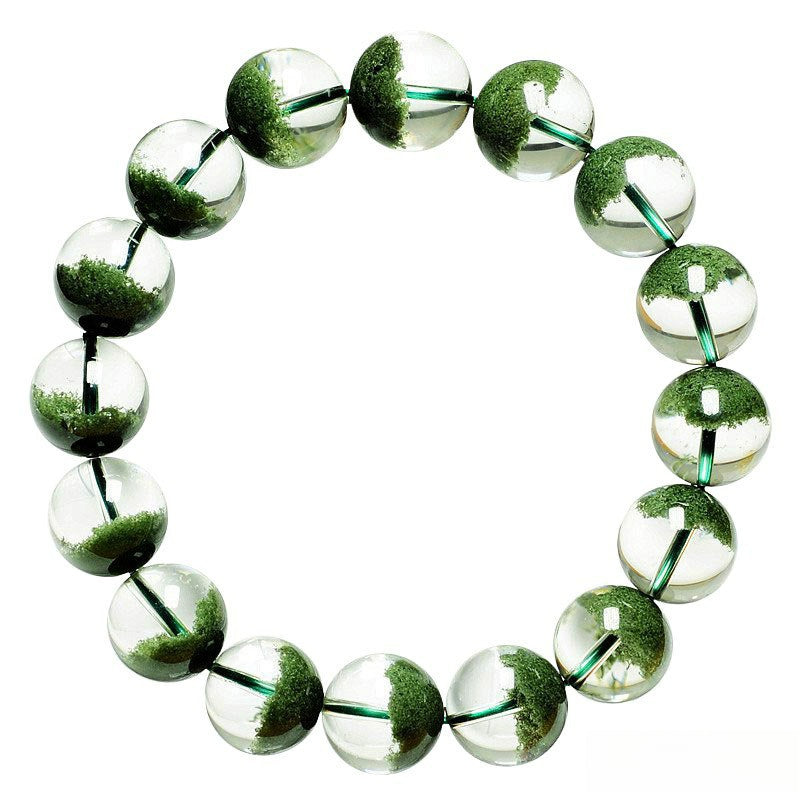 Natural Brazilian Green Ghost Bracelet