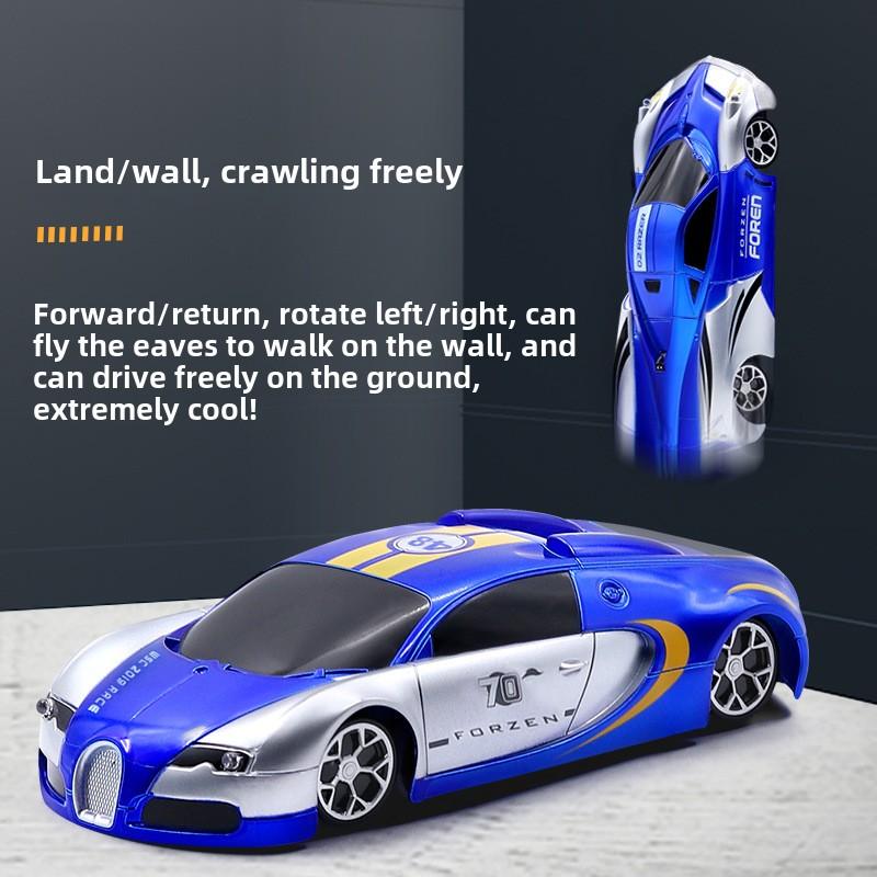 Wall climbing toy remote control car