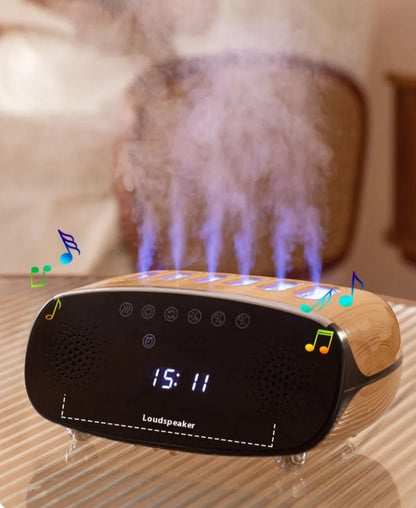 Bluetooth Speaker Alarm Clock Dynamic Sound RGB Diffuser & Humidifier