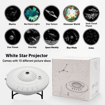 Realistic UFO Galaxy Projector Bluetooth Speaker