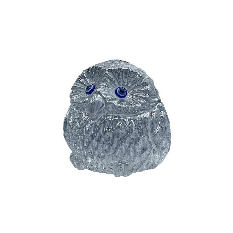 Crystal owl handicraft ornament