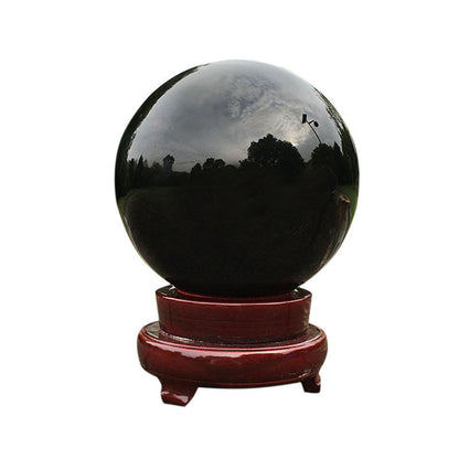 Artificial transparent black glass ball light ball ornament