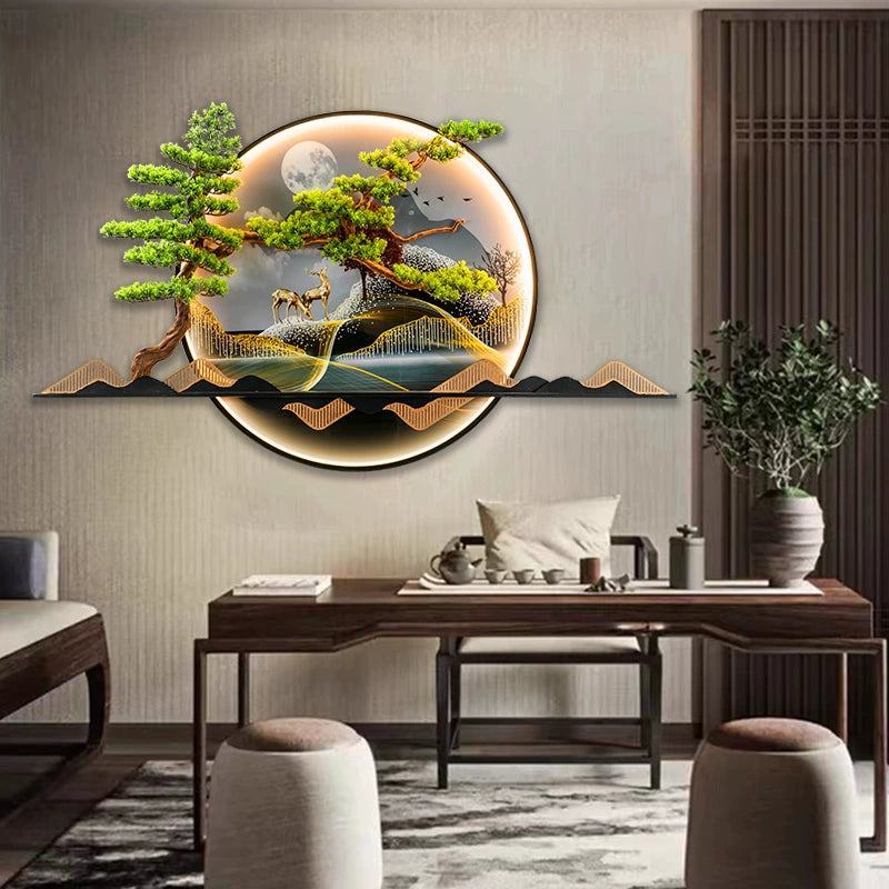 Living room background wall decorative painting