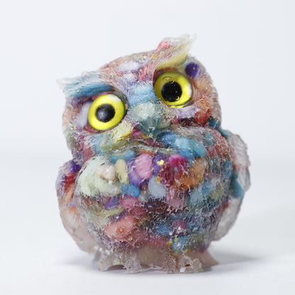 Crystal Gravel Owl Animal Handicrafts