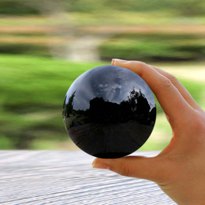 Artificial transparent black glass ball light ball ornament