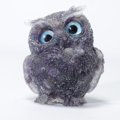 Crystal Gravel Owl Animal Handicrafts