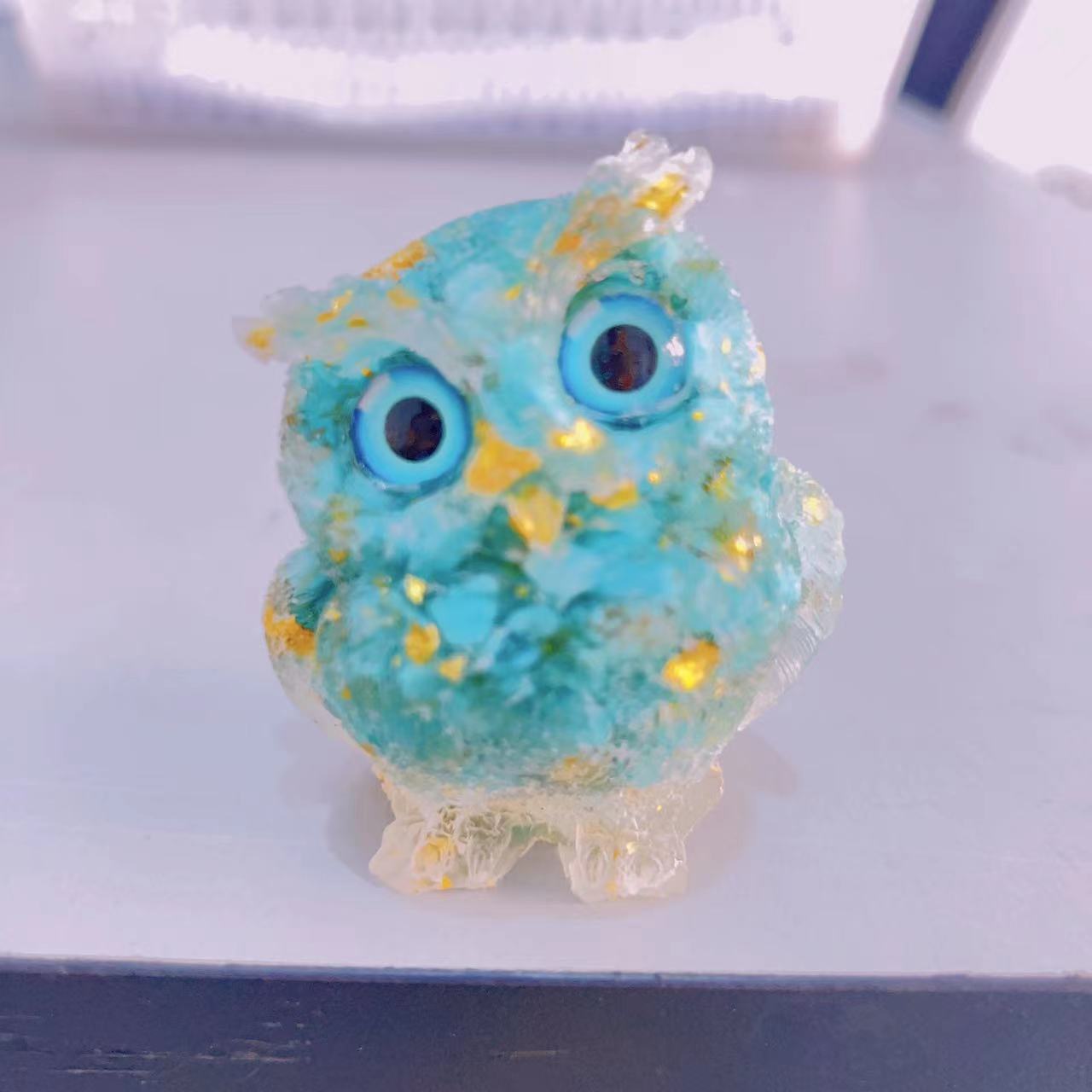 Crystal Gravel Owl Animal Handicrafts