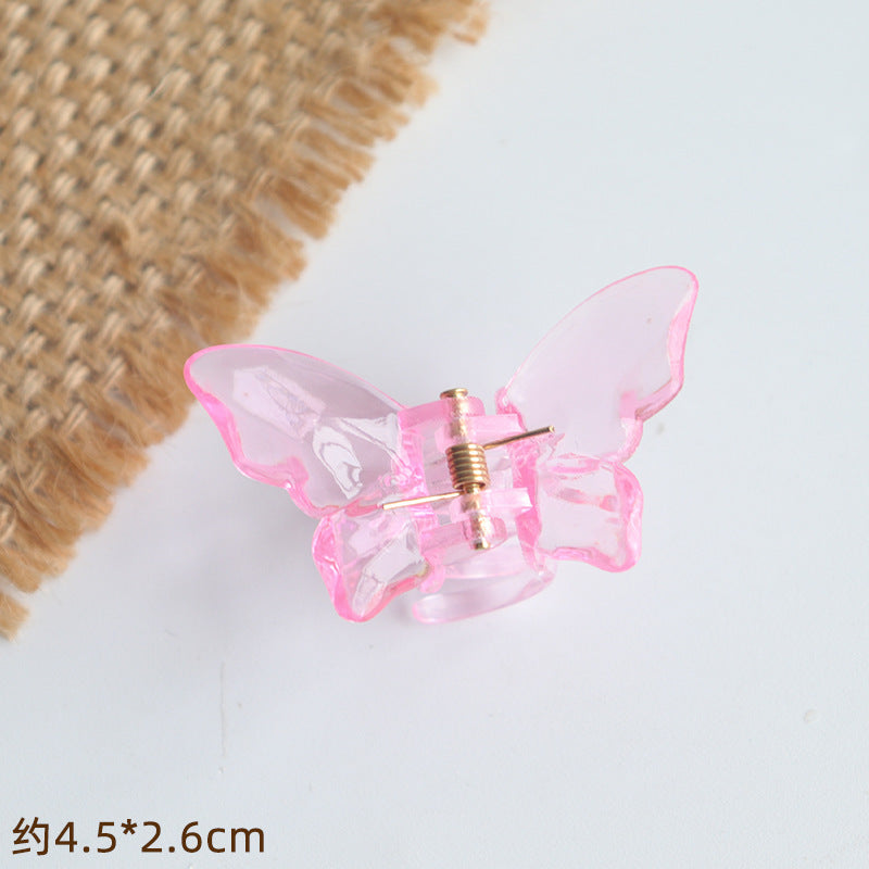 Mermaid Ji Crystal Butterfly Shark Clip Hairpin Headgear