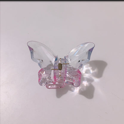 Mermaid Ji Crystal Butterfly Shark Clip Hairpin Headgear