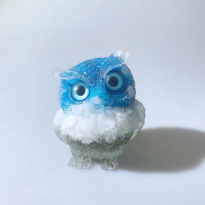 Crystal Gravel Owl Animal Handicrafts