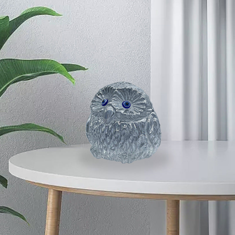 Crystal owl handicraft ornament