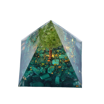 Crystal Pyramid Gravel Ornament