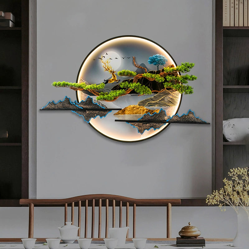 Living room background wall decorative painting