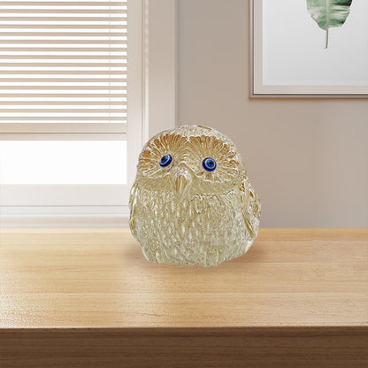 Crystal owl handicraft ornament