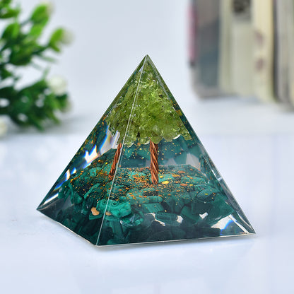 Crystal Pyramid Gravel Ornament