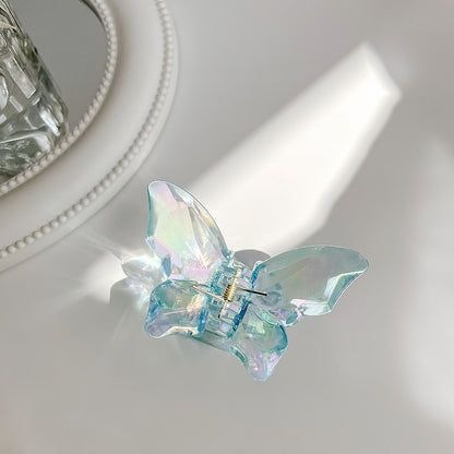 Mermaid Ji Crystal Butterfly Shark Clip Hairpin Headgear