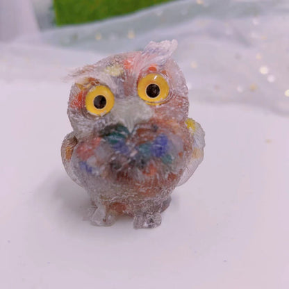 Crystal Gravel Owl Animal Handicrafts