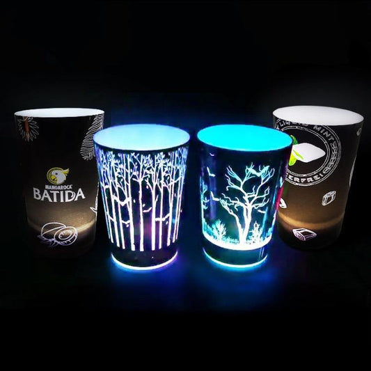 Luminous color-changing wine glass