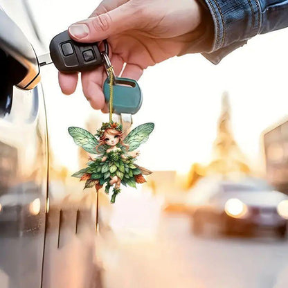 Car rearview mirror decorative key pendant