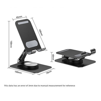 All-metal 360-degree rotating tablet holder, mobile phone holder.