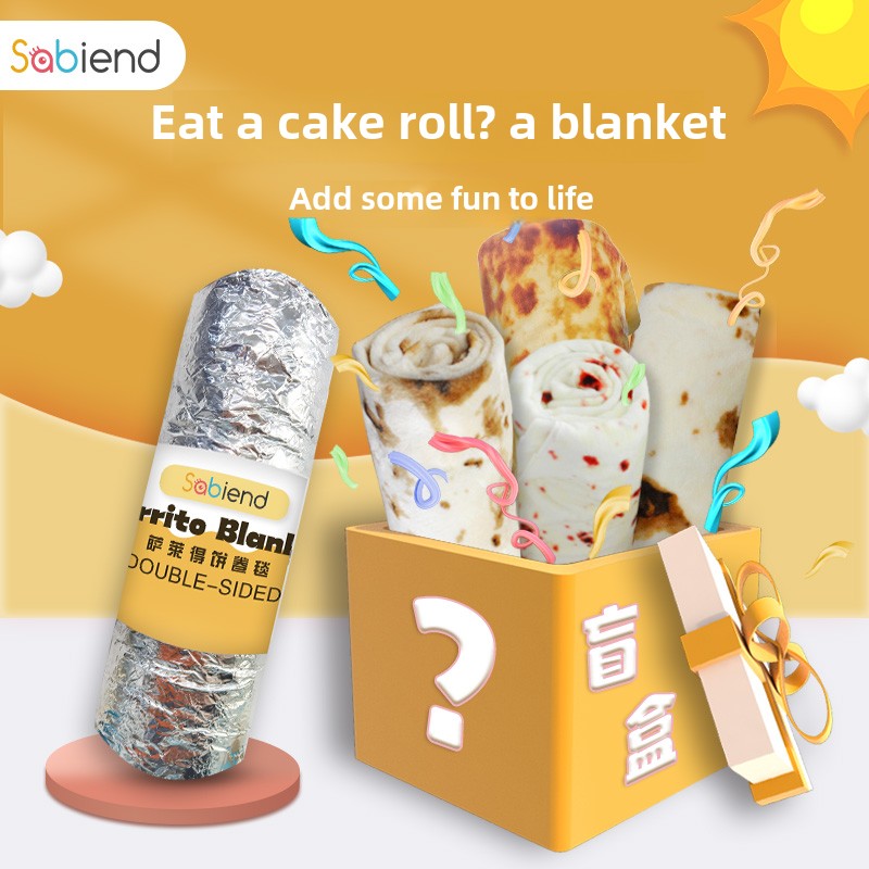 Burrito blanket coral fleece blanket