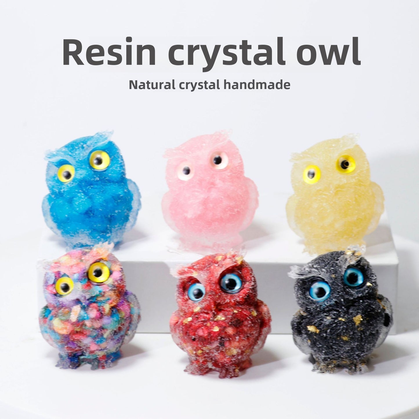 Crystal Gravel Owl Animal Handicrafts