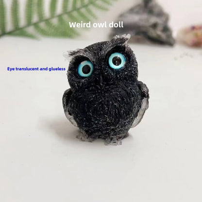 Crystal Gravel Owl Animal Handicrafts