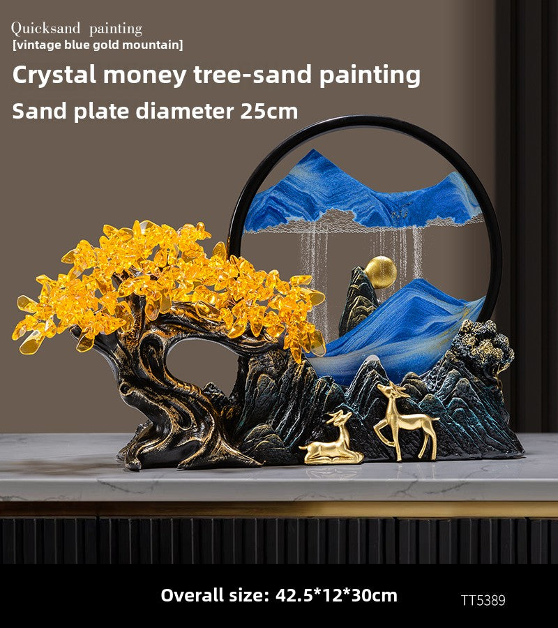 Crystal Crafts Fortune Tree Quicksand Painting Ornament