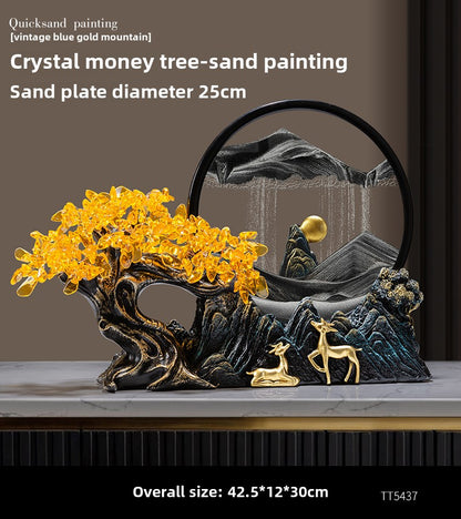 Crystal Crafts Fortune Tree Quicksand Painting Ornament