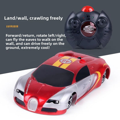 Wall climbing toy remote control car